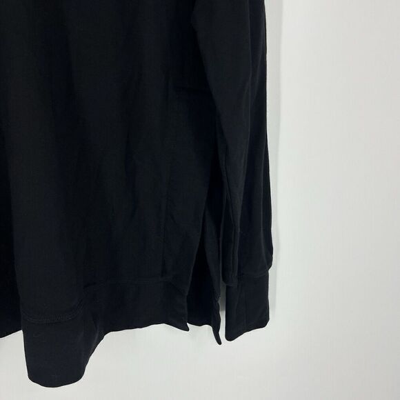 Sweaty Betty Sweatshirt Size Small Black After Class Split Side Oversized Yoga - Picture 3 of 10